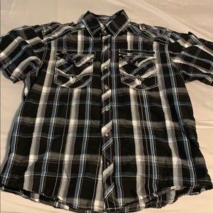 Affliction button down short sleeve